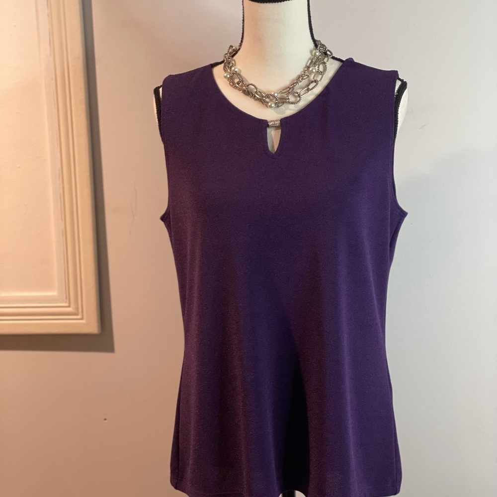 Easywear By Chico’s Women’s Purple Sleeveless Size 1